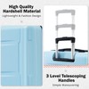Merax Luggage Set Hardside Suitcase Bag, Light Blue, 20/24 Inch