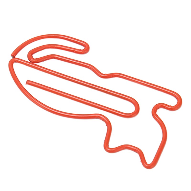 100pcs Cat Shape Paper Clips Plating Process Increased Slip Resistance