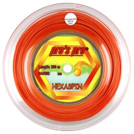 Pro's Pro Hexaspin Tennis String - 200m Reel - 1.30mm - Orange