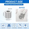 PATIKIL M2.5 Knurled Thumb Nuts, 50pcs Nickel Plated Female Thread
