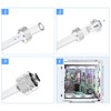 VOANZO 4PCS PC Water Cooling Connectors G1/4 Thread Nozzle PC