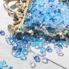 DomeStar 550PCS Mixed Blue Vase Fillers, Acrylic Fake Crushed Ice