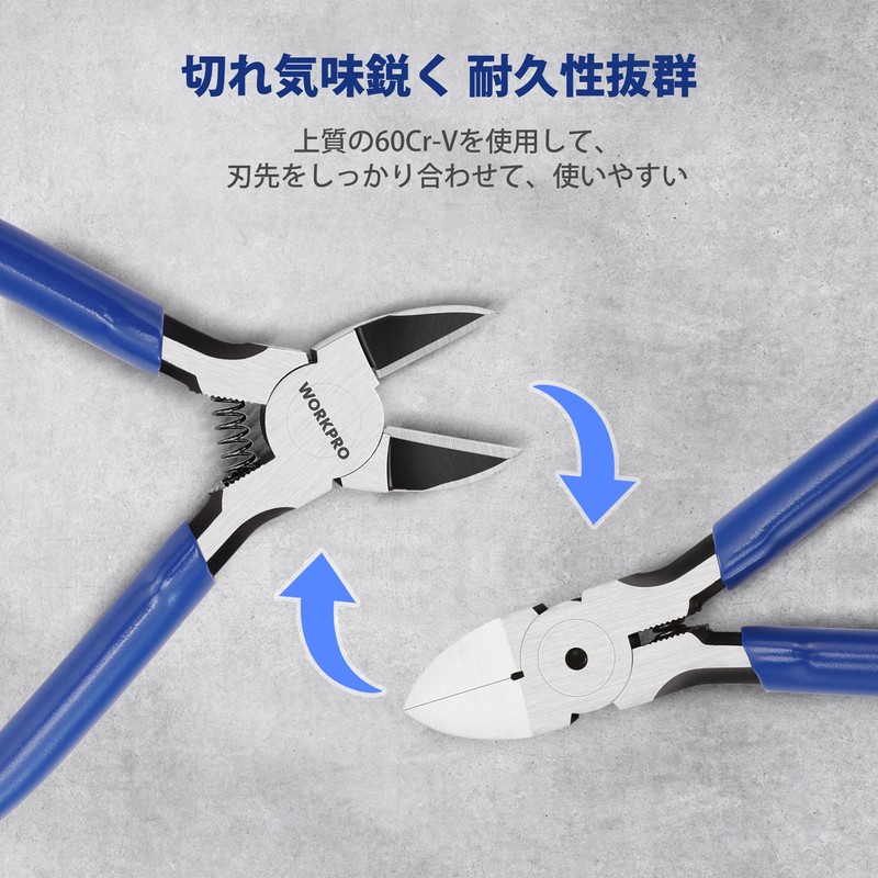 WORKPRO Strong Nipper, Plastic Nipper, 4.5 inches (115 mm), Mini