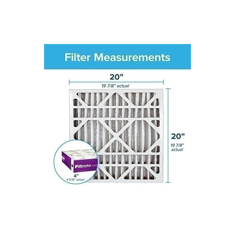Filtrete 20x20x4, AC Furnace Air Filter, MPR 1550 DP, Healthy
