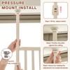 71" Extra Tall Cat Gate,Jump Proof Durable Adjustable Width 33-37.8",