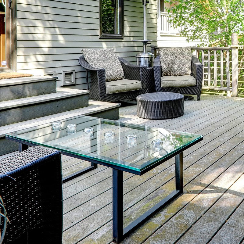 Fab Glass and Mirror Rectangle Glass Table Top, 18" x