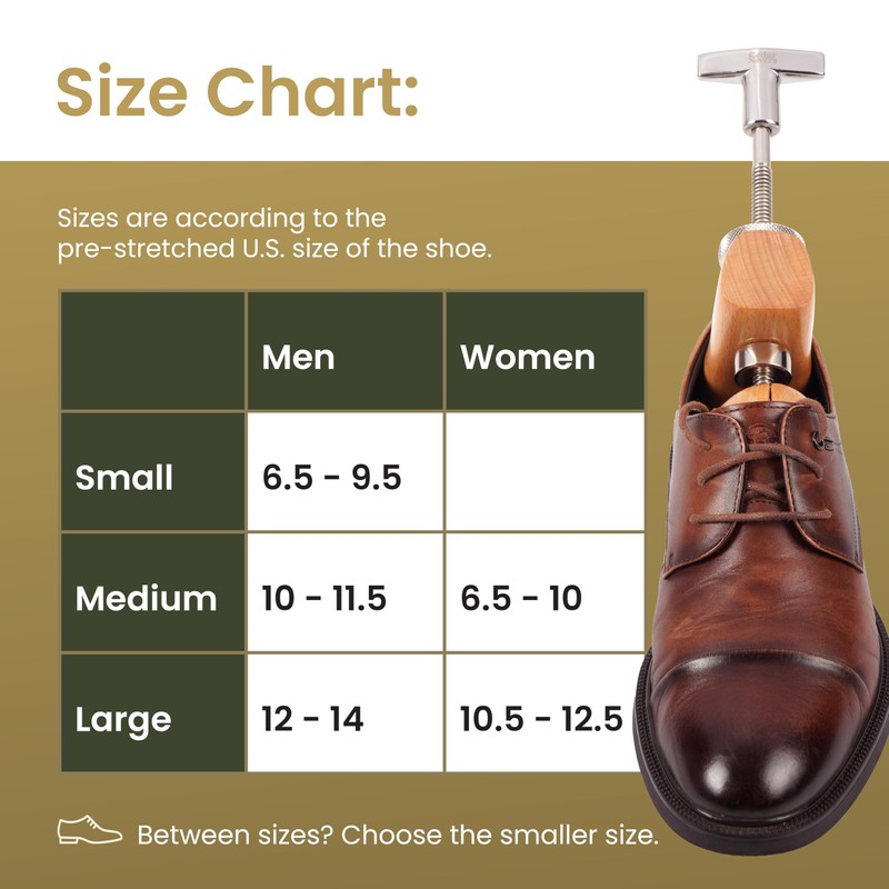 CedarSavers Premium 2-Way Wooden Shoe Stretcher Shoe Tree for Men