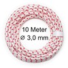 DF QUALITY 10 Metres High-Quality Starter Rope Red/White for Chainsaws,