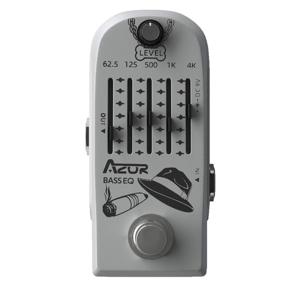 AZOR 5 Band Bass EQ Pedal Equalizer Effects Pedal for