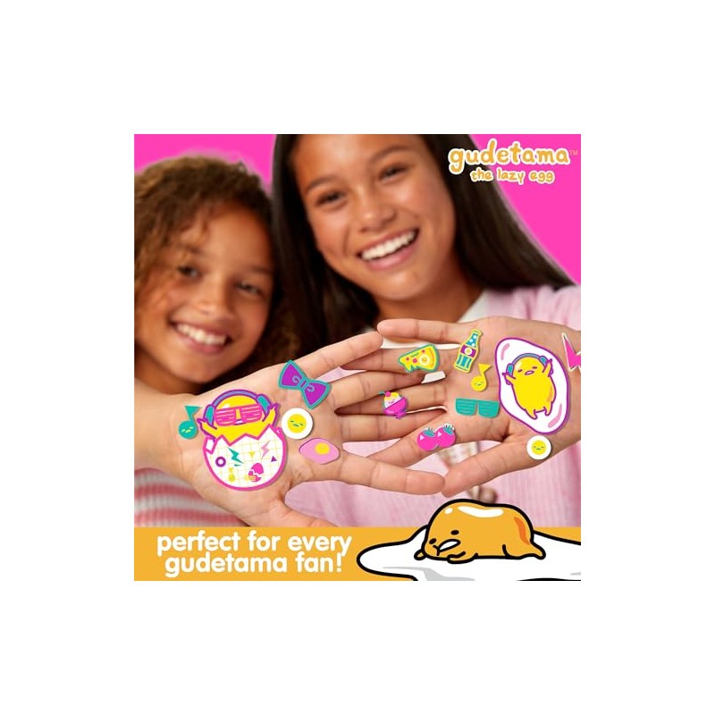 Gudetama The Lazy Egg Puffy etiqueta engomada Playset