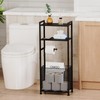Anlanbor Free Standing Toilet Paper Holder Stand with Shelf, Bathroom