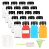 Yoosso 20 Pack 4oz/120ml Plastic Juice Bottles with Pouring Funnel