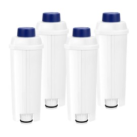 4 Packs Coffee Maker Filter Replacement for DeLonghi Filter DLSC002, Activated Carbon Softener Water Filter for De'longhi Compatible with Ecam, Esam, Etam BCO Series Coffee Machines