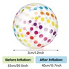 DSLSQD 20" Beach Balls, Large Rainbow Beach Ball Inflatable Pool