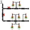 Kepmix 360 Degree Drip Irrigation Emitters Fittings: Adjustable Drip Irrigation