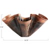 Creative Co-Op Metal Organic Shaped Planter, Oxidized Copper