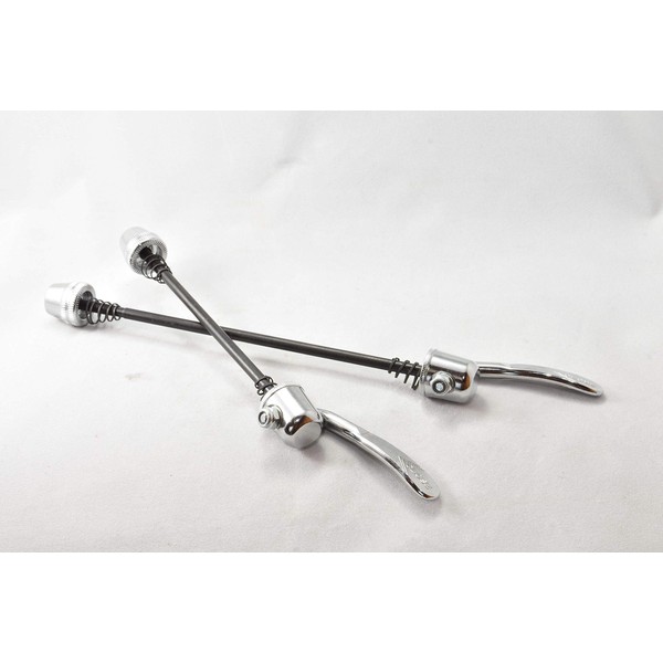 Quick Release Front and Rear Set, Silver, For Front 3.9
