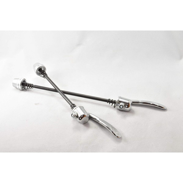 Quick Release Front and Rear Set, Silver, For Front 3.9 inches (100 mm) & Rear 5.3 inches (135 mm)
