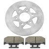 Caltric Rear Parking Brake Disc Rotor W/Pads for Yamaha Rhino