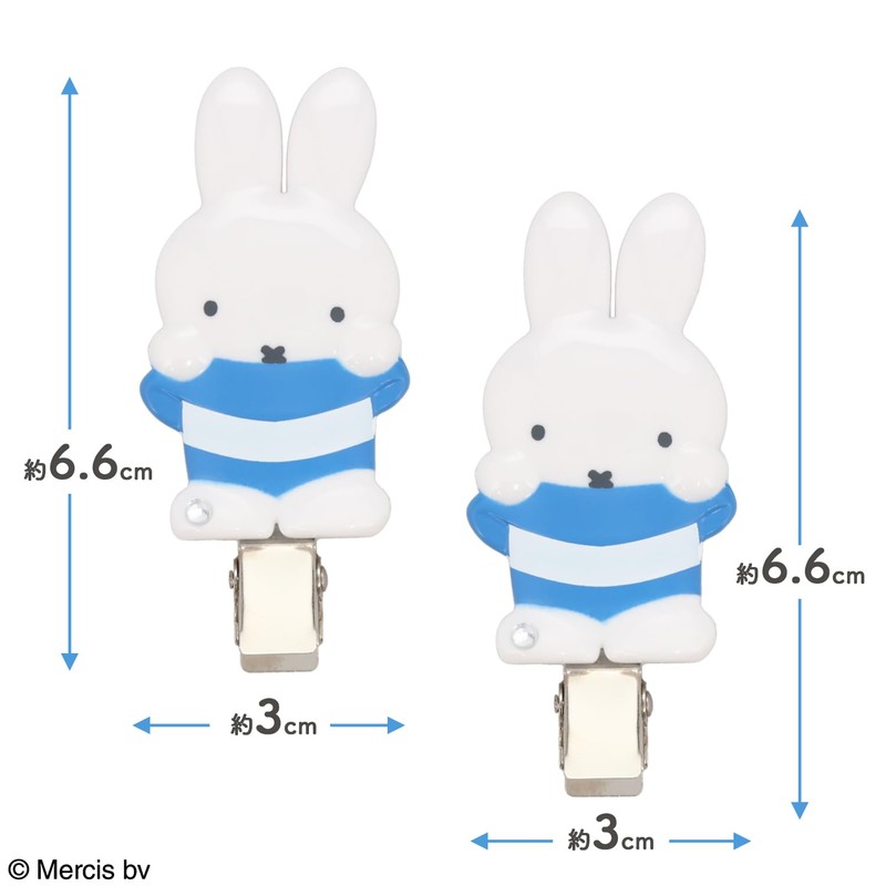 Shobido MF34959 Miffy Dick Bruna Hair Accessories Goods Bangs Clip