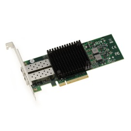 KALEA-INFORMATIQUE 10G LAN Network Fiber SFP+ 2 Port PCIe Controller Card with MELLANOX X-3 Chipset - 10GbE Ethernet Network Adapter