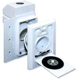 Universal Central Vacuum Direct Connect Electrified Inlet White