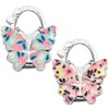 2 Pcs Butterfly Desk Bag Hooks, Butterfly Shaped Foldable Bag
