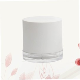 Mikinona 1pc Portable Cream Container for Travel Makeup Storage Box for Creams and Powders Lightweight and Cosmetic Case for Women and Girls White No Scoop Included