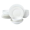 Joseph Sedgh Collection 16-piece Porcelain Dinnerware Set, Service for 4,