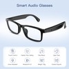 Tulbeys Smart Glasses, Bluetooth Glasses with Speaker,Anti-Blue Light and Voice