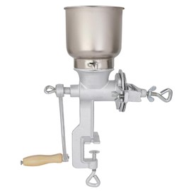 Hand Cranking Operation Grain Grinder, Suitable for Grinding All Kinds of Grain(Silver, 11.8"L×17"H).