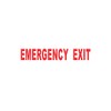 Emergency Exit Window/Door Decal Sticker 6.5" X 1"