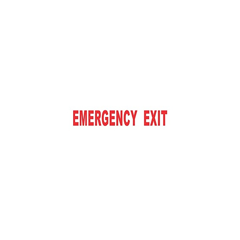 Emergency Exit Window/Door Decal Sticker 6.5" X 1"