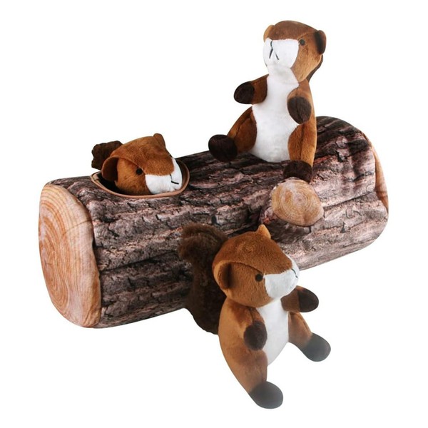 IFOYO Hide and Seek Squeaky Dog Toys for Boredom, Squirrel