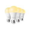 DEWENWILS 4-Pack A19 Dimmable LED Light Bulbs, 2700K Warm Light