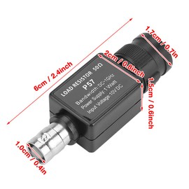 Oumefar 50ohm BNC to BNC Female 50KY Q9 Adapter Device Feed Through Terminator Connector Accessories