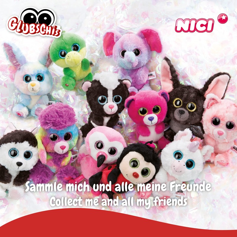 NICI 47661 Original – Glubschis Donkey Keyring Donki 9cm –