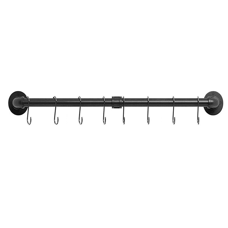YSGSMOM 31 Inch Wall Mounted Pot Rack, Industrial Utensils Wall