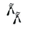 2pc Black Portable Eyelash Curler - Crimps and Curls Lashes