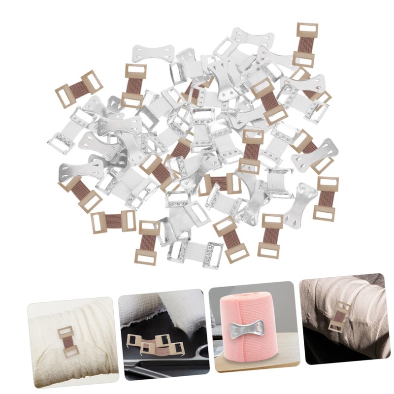 Minkissy 250 Sets Bandage Fixator Aluminum Bandage Fastener Wide Range