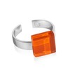 ALEXASCHA® Minimalist ring with colourful stones • Open finger ring