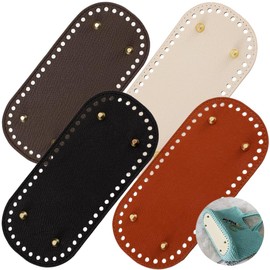 YFFSFDC Bag Bottom Oval Bag Bottoms Back Bottom Plate Bottom Plate Handmade Bag Craft Tote Handmade DIY Woven Bag with Bottom Nail 22x10cm 4 Colors Set of 4