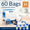 Reli. Custom Fit H Trash Bags (60 Count) Fits Simplehuman