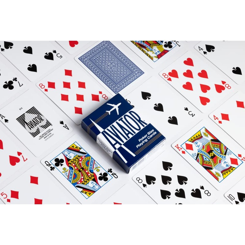 Aviator Poker Size Playing Cards, Colors May Vary