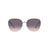 Coach HC7152 Sunglasses, Shiny Silver/Grey Pink Gradient, 60 mm