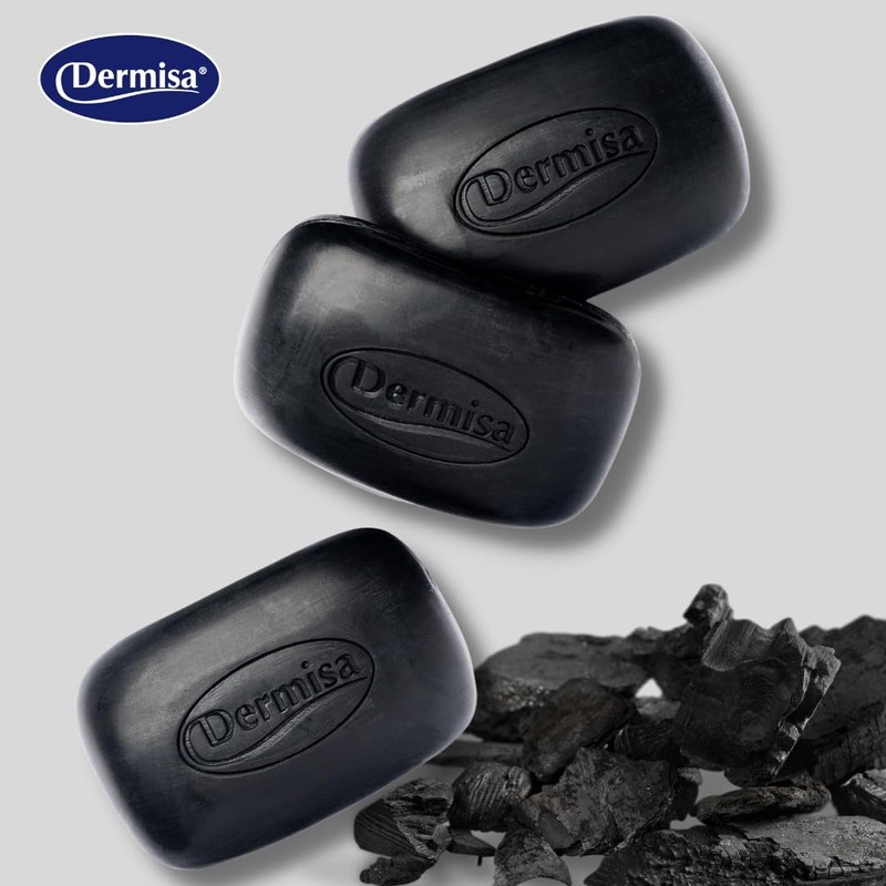 DERMISA BARRA DE JABON DE CARBON CON ACEITE DE COCO