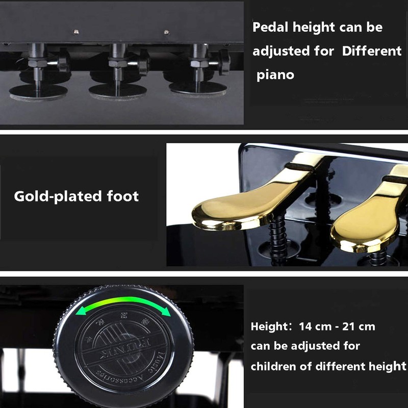 Sound harbor Piano Pedal Extender Adjusted Piano Foot Pedal Extender