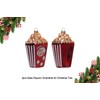 2 Count Glass Popcorn Christmas Ornaments for Christmas Tree