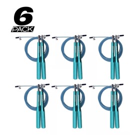 Monzó Cuerda Saltar Aluminio Box, Crossfit,  Hiit , Cuerda,  Paq 6