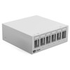 hb-digital 6-Port Patch Panel Housing for Keystone Modules with e.g.